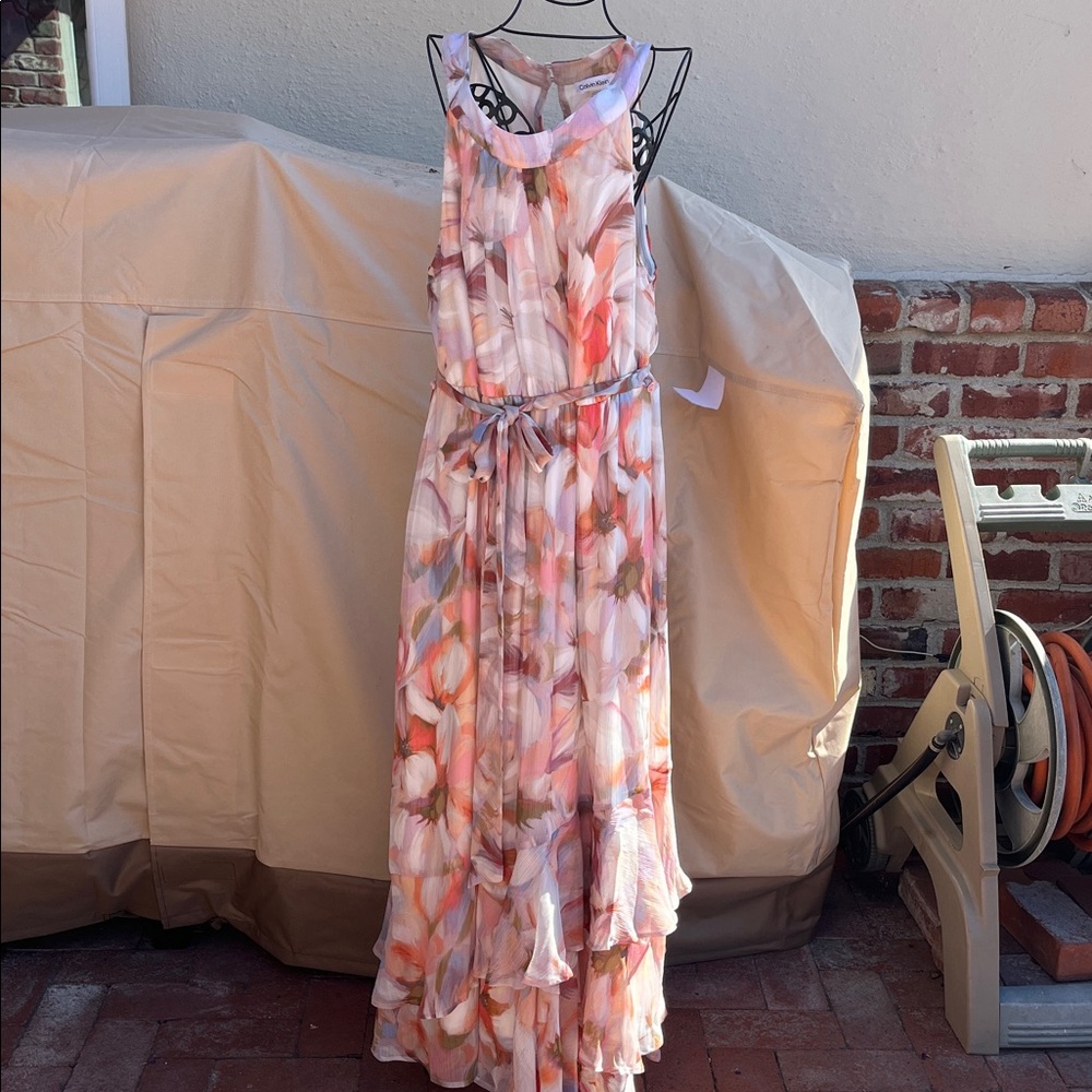 Ann Taylor Multicolor Dress with a sweater